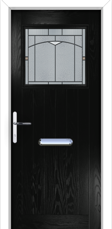 Deco Duke composite door with obscure glass