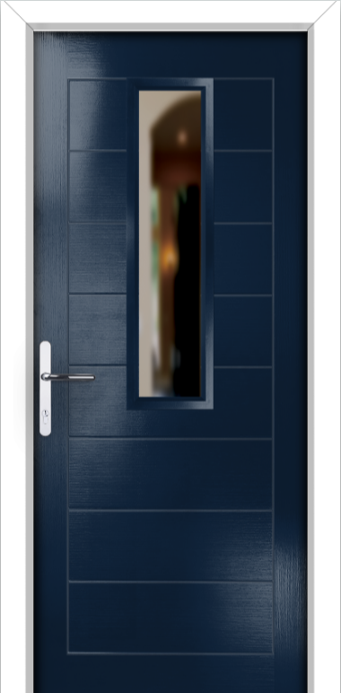 Moderne George composite door with Aurora glass