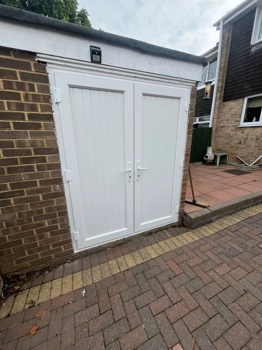 White replacement shed or outhouse door