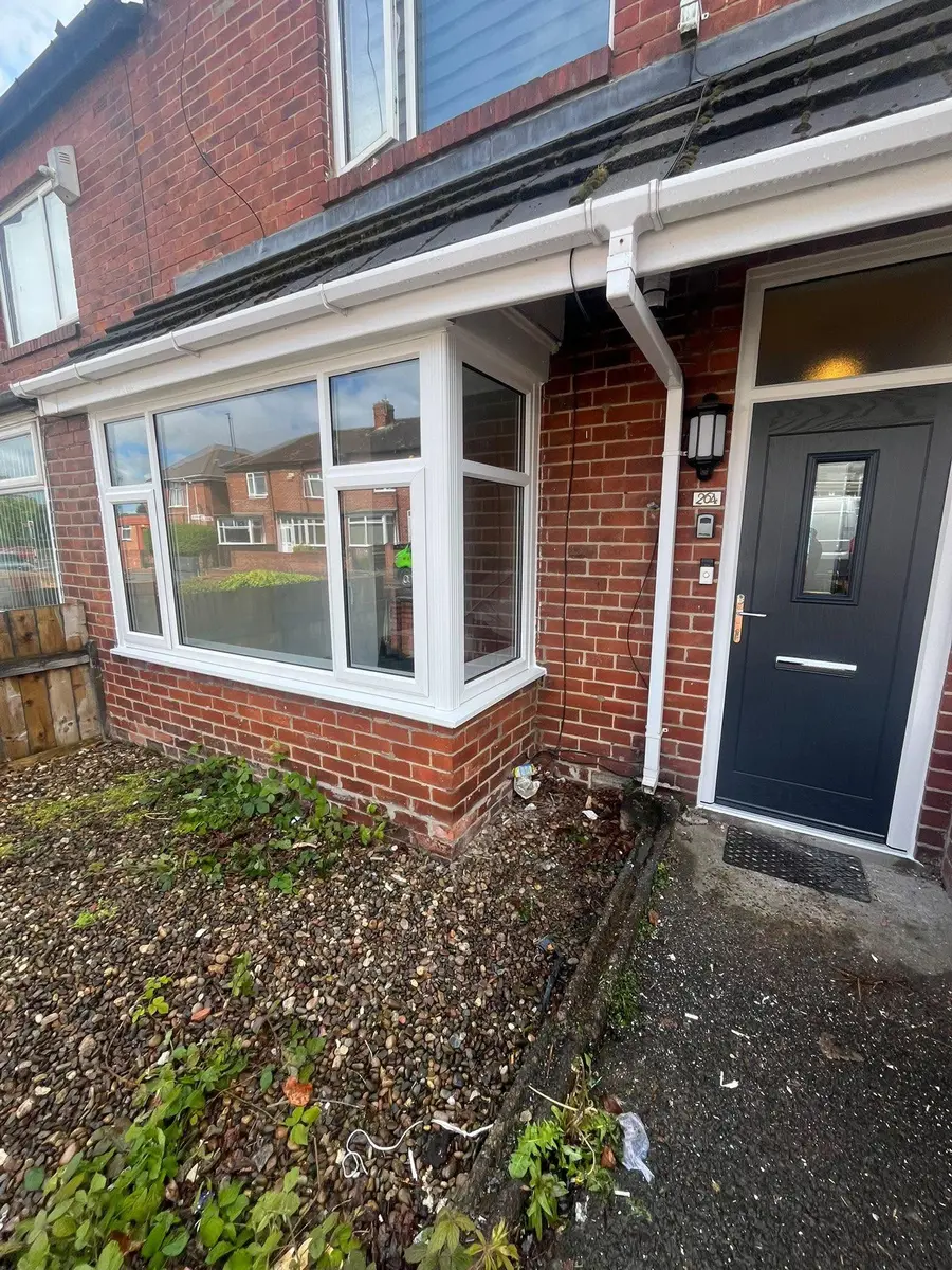 Replacement windows and front door installation